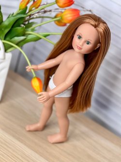 Кукла Nines виниловая 34см Leslie без одежды (1440W4)
