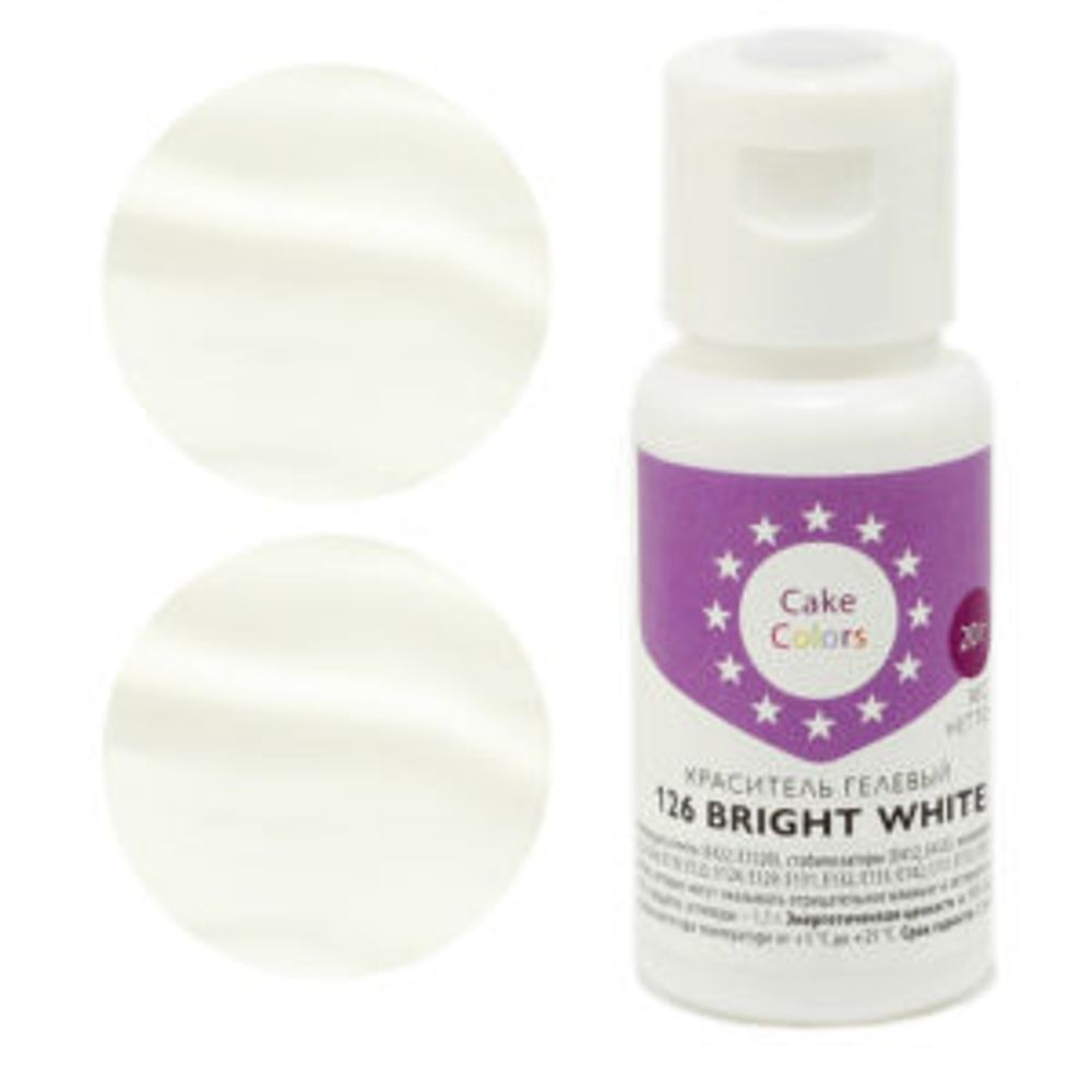 Краситель гелевый Cake Colors Bright White 20 гр.