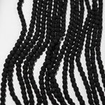 Шпинель синтетическая, матовый "Черный агат", 3,2мм, шар, микроогранка