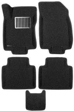 Коврики салона для NISSAN X-Trail (2015-) (T32) Euromat 3D Lux черные. Арт. EM3D-003724