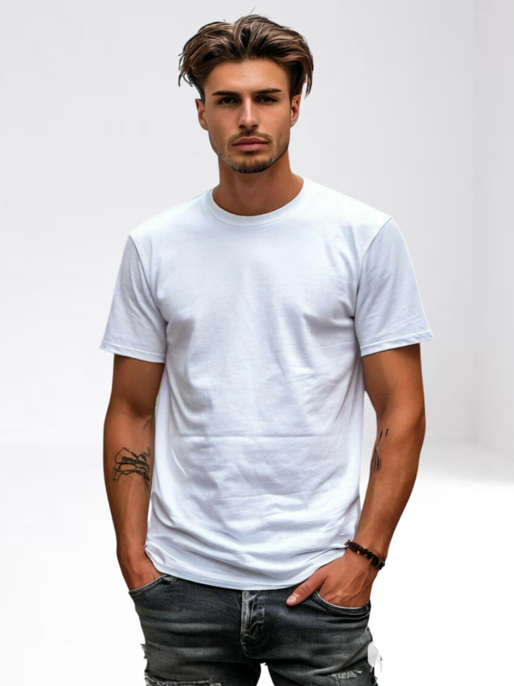 5003 Футболка мужская однотонная (56)