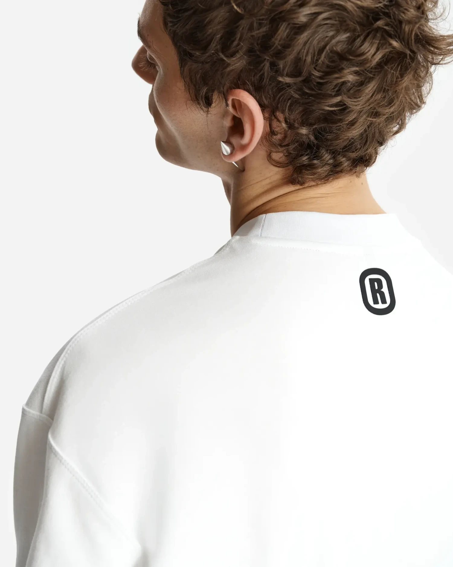 Футболка оверсайз из хлопка белая