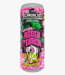 НАПИТОК ЭНЕРГЕТИЧЕСКИЙ THE SCANDALIST ENERGY DRINK ADDER TERROR ДЫНЯ-ПЕРСИК 450МЛ