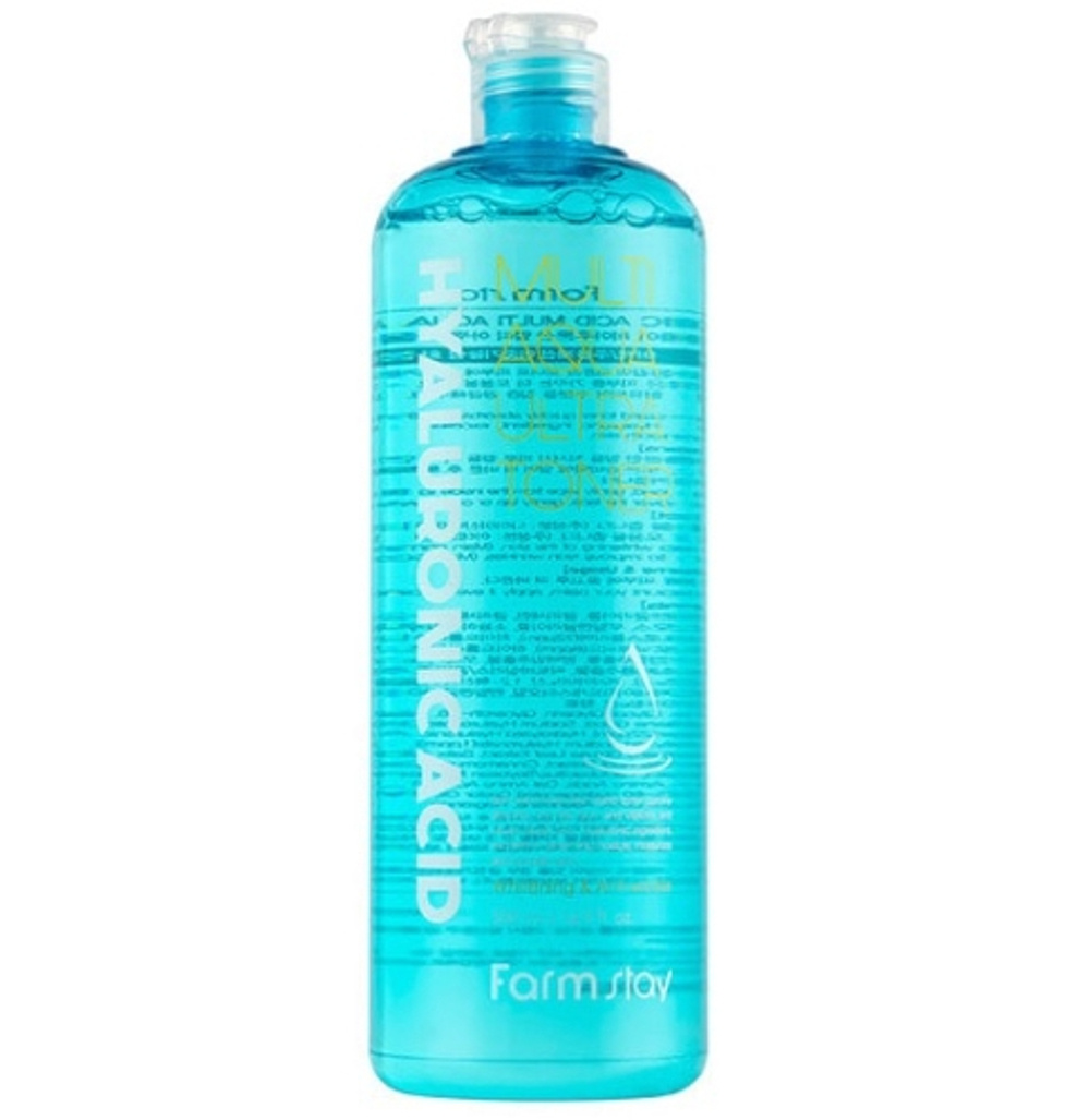 FarmStay Тонер для лица с гиалуроновой кислотой 500 мл, Hyaluronic Acid Multi Aqua Ultra Toner