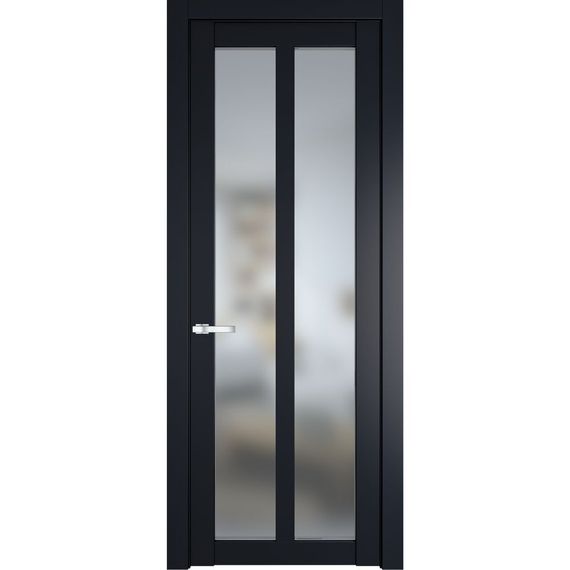 Межкомнатная дверь эмаль Profil Doors 1.7.2PD нэви блу остеклённая