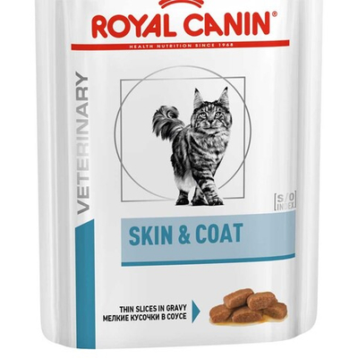 Royal Canin VET Skin & Coat Formula 85 г - диета консервы (пауч) для кошек для шерсти и кожи