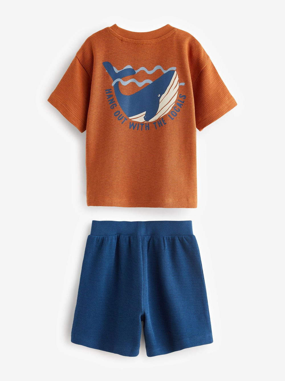 Пижама для мальчика Next Q66-080, 3 шт., Молочный, Оранжевый, Синий