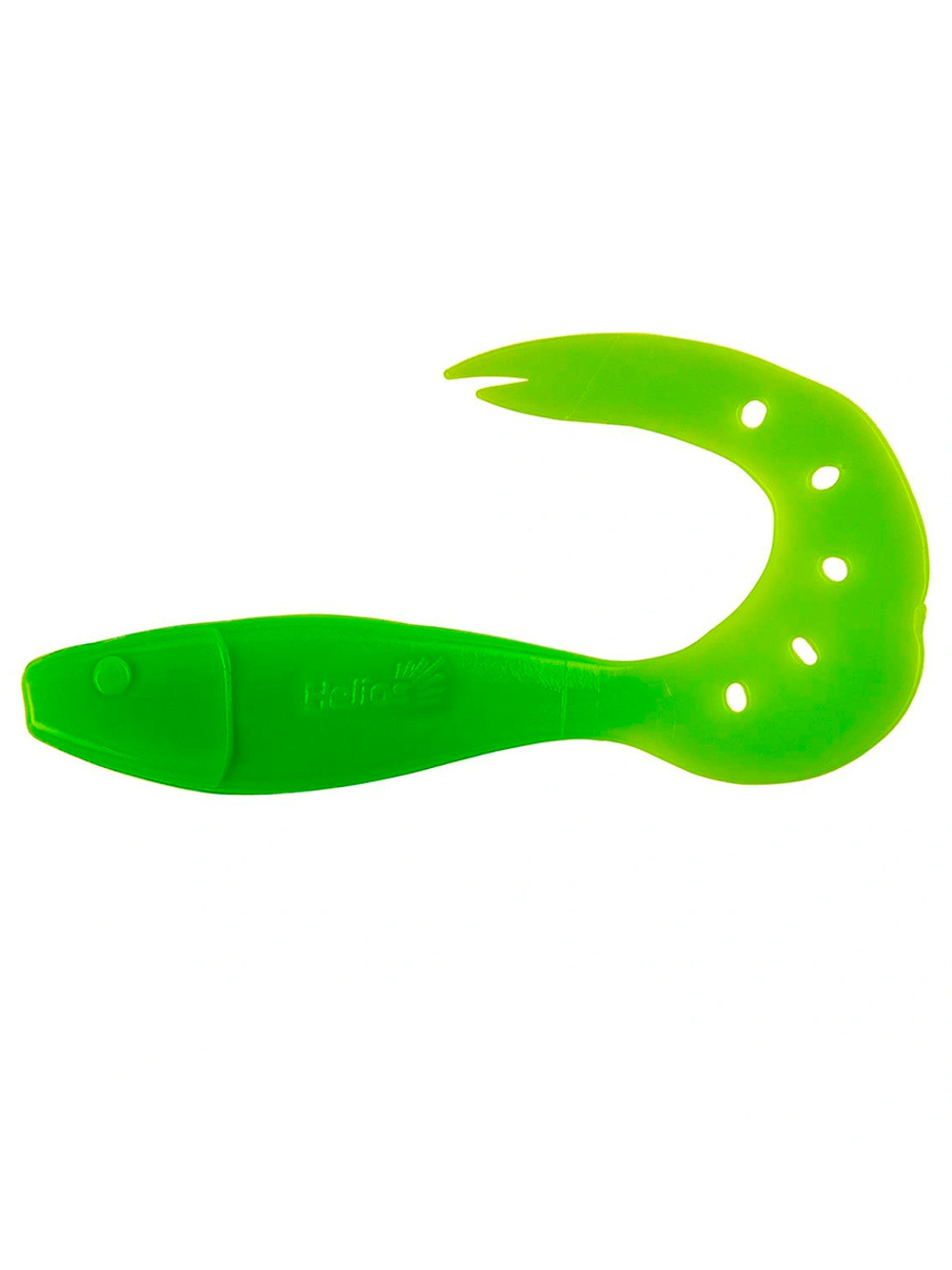 Твистер несъедобный Helios Kasandra 4"29/10,9см Lime 100шт. (HS-34-008-N)