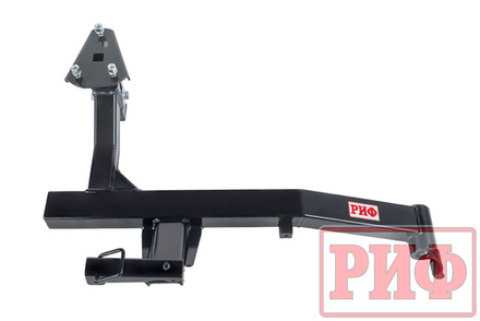 Калитка с фаркопом в штатный задний бампер Toyota Land Cruiser 100 с подсветкой номера РИФ