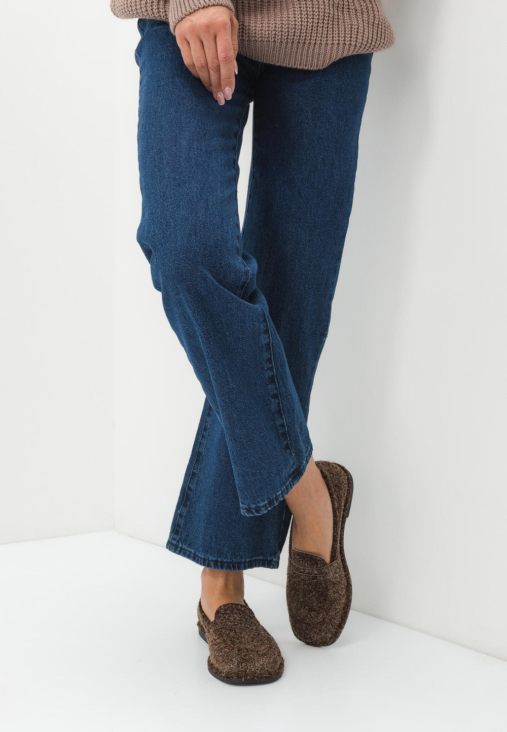 Лоферы // Lia // Chocolate // Fluffy