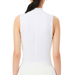 Женское поло Lacoste Sleeveless Ultra Dry Stretch Tennis - white