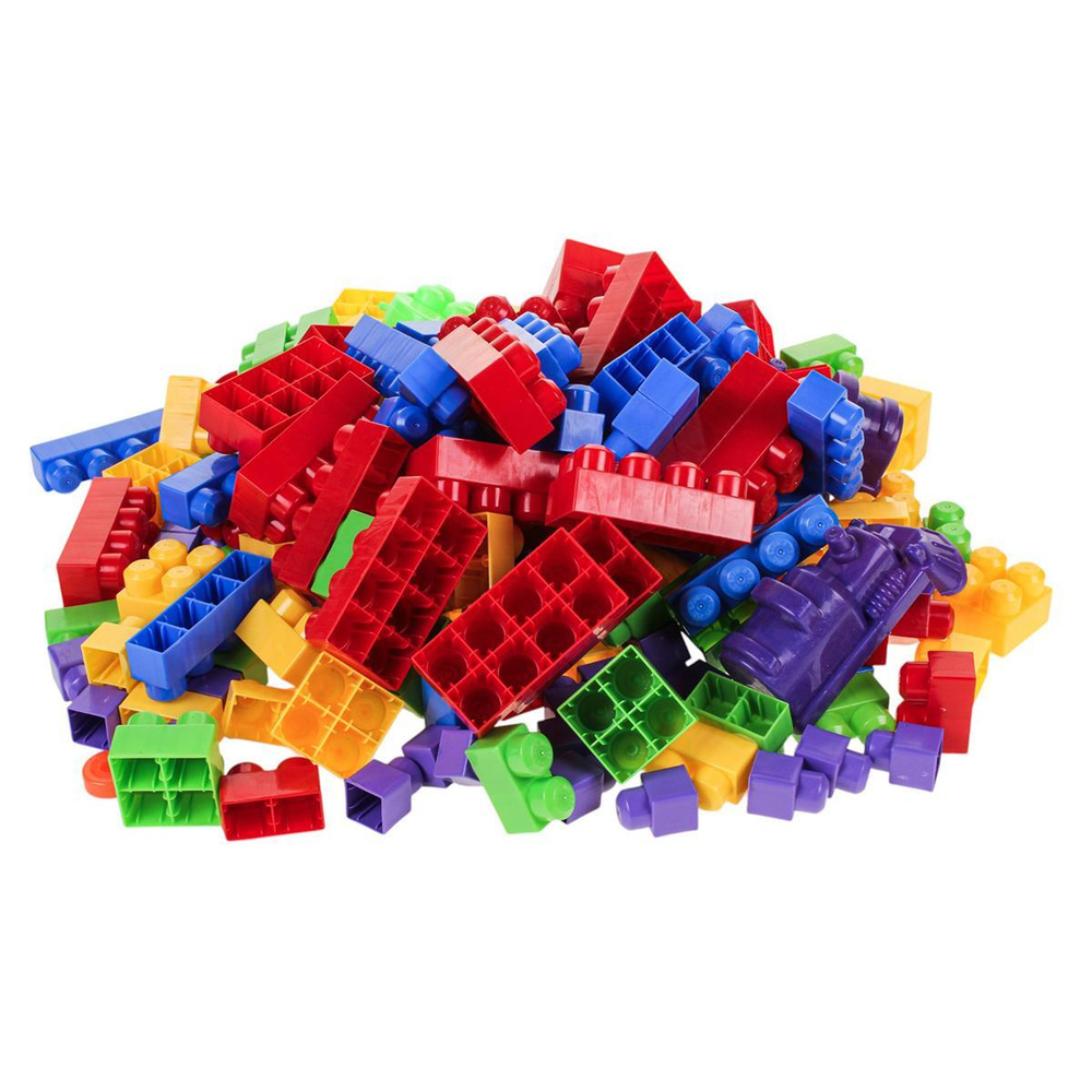 Пластмассовый игрушечный набор " Конструктор 200 деталей", пакет