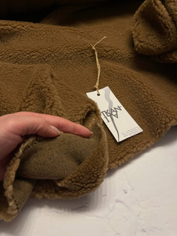 Мех искусственный однотонный "Teddy Bear" (Max Mara, 75%пэ/25%шерсть, Кэмел, 150)