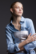 Колье с затяжкой Geo Silver