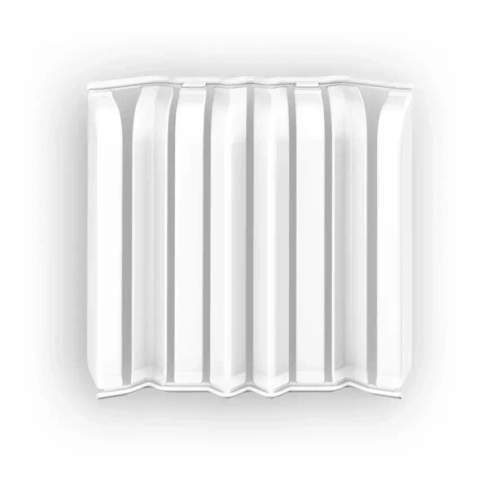 Накладки для плинтуса Идеал Дюра напольный округлый 80мм 001 Белый (2 набора из 8 элементов) во флоупаке