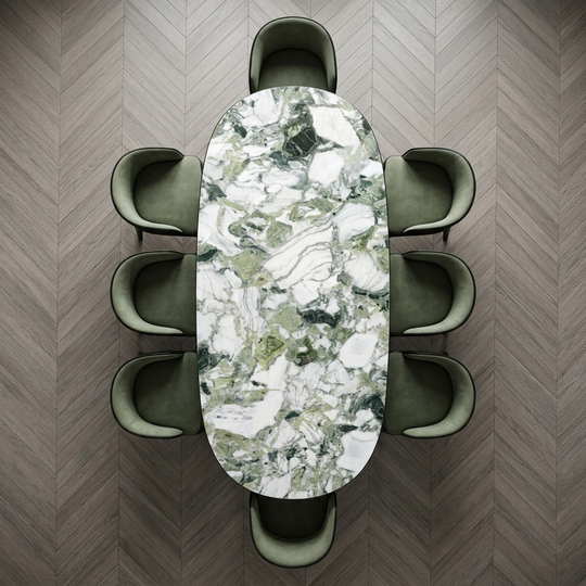 Дизайнерский стол TRIANGLE CERAMIC LARGE black