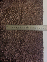 Костюмная жаккард, коричневый, люрекс бронза TR