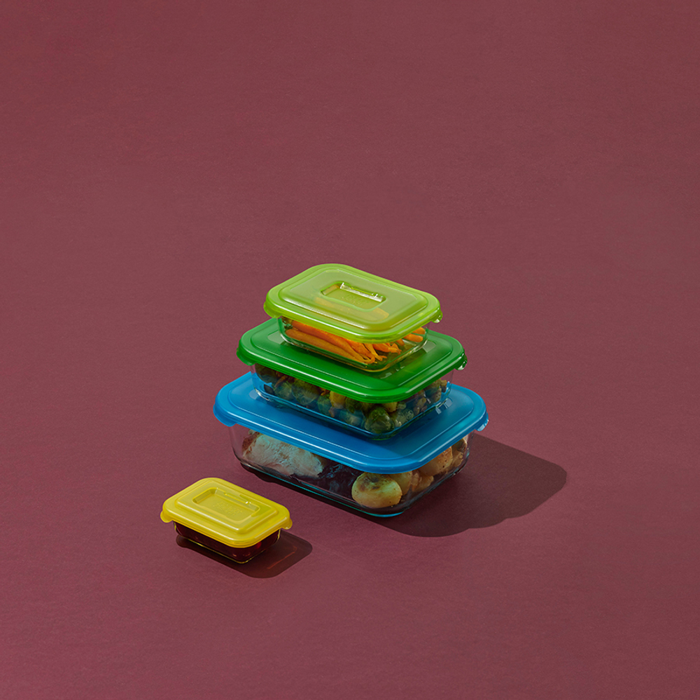 Набор контейнеров nest, стеклянный, 4 шт.