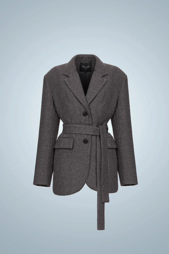 Полупальто из шерсти альпаки