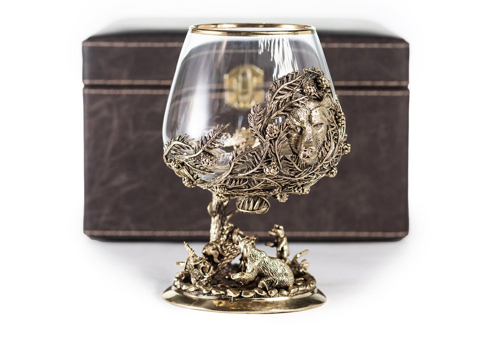 Бокал для коньяка "Утро в сосновом бору"