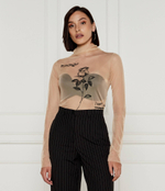 Блузка Patrizia Pepe - бежевый(8M1650 J223)