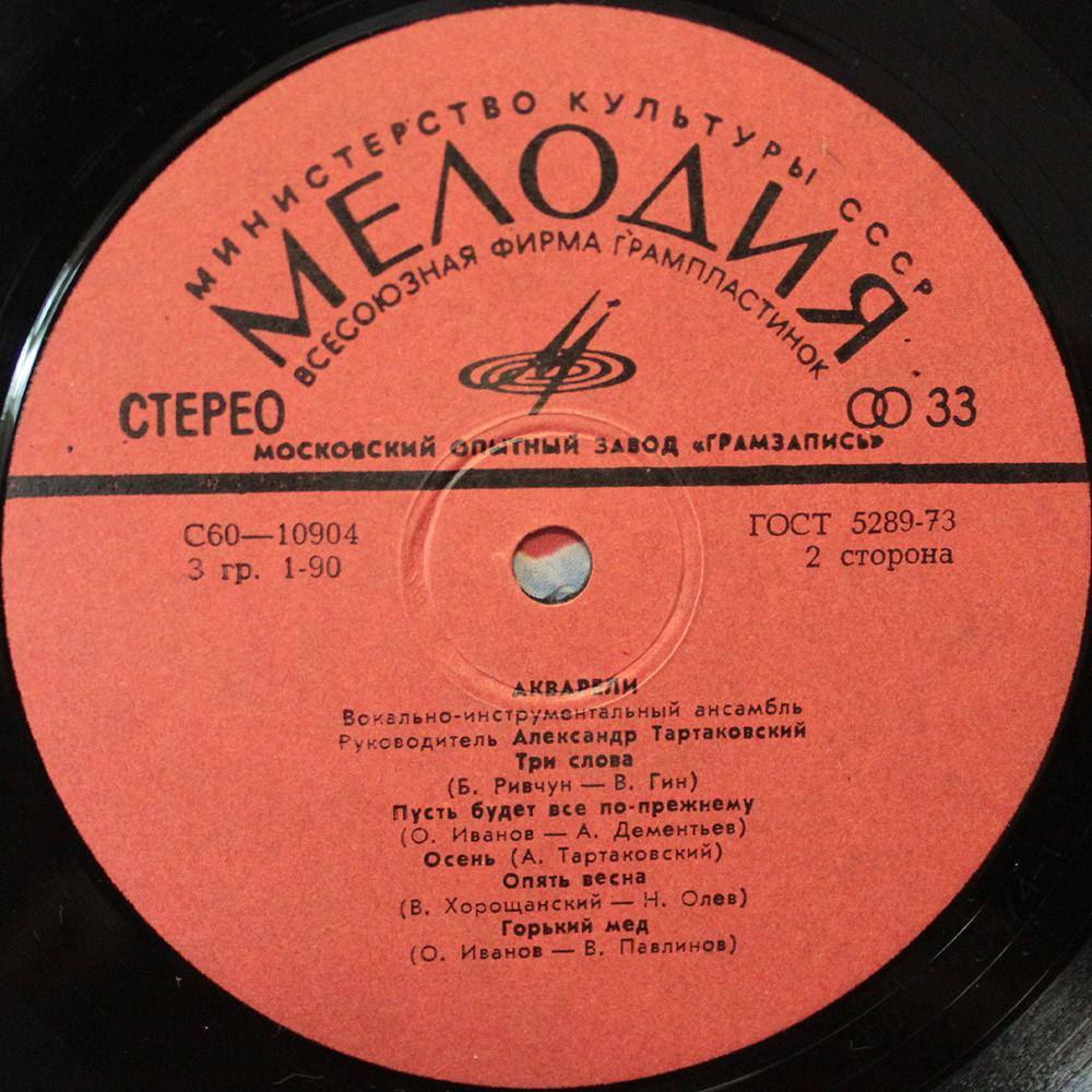 ВИА Акварели / Акварели (LP)