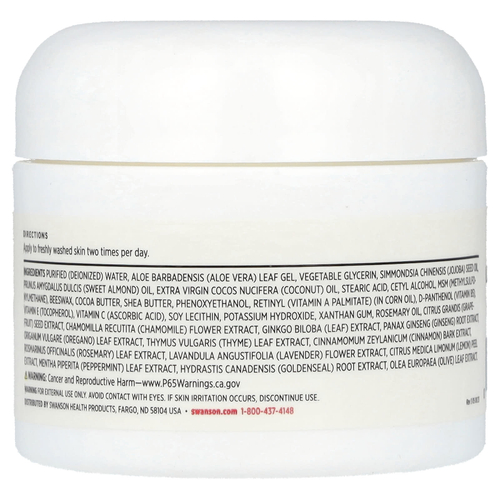 Swanson, Крем с МСМ, 59 мл (2 жидк. унц.)