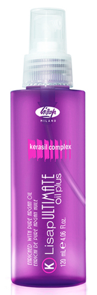 Разглаживающее масло с эффектом термозащиты - Lisap Ultimate Keratin Oil Plus 120 мл