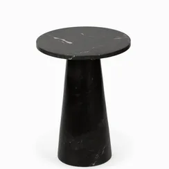 Кофейный стол Jed Ø45х60 см, черный индийский мрамор