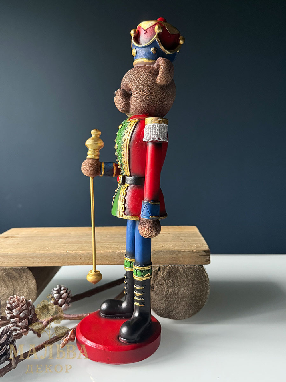 Декор "Медвежонок-солдатик" 10х9х31 см