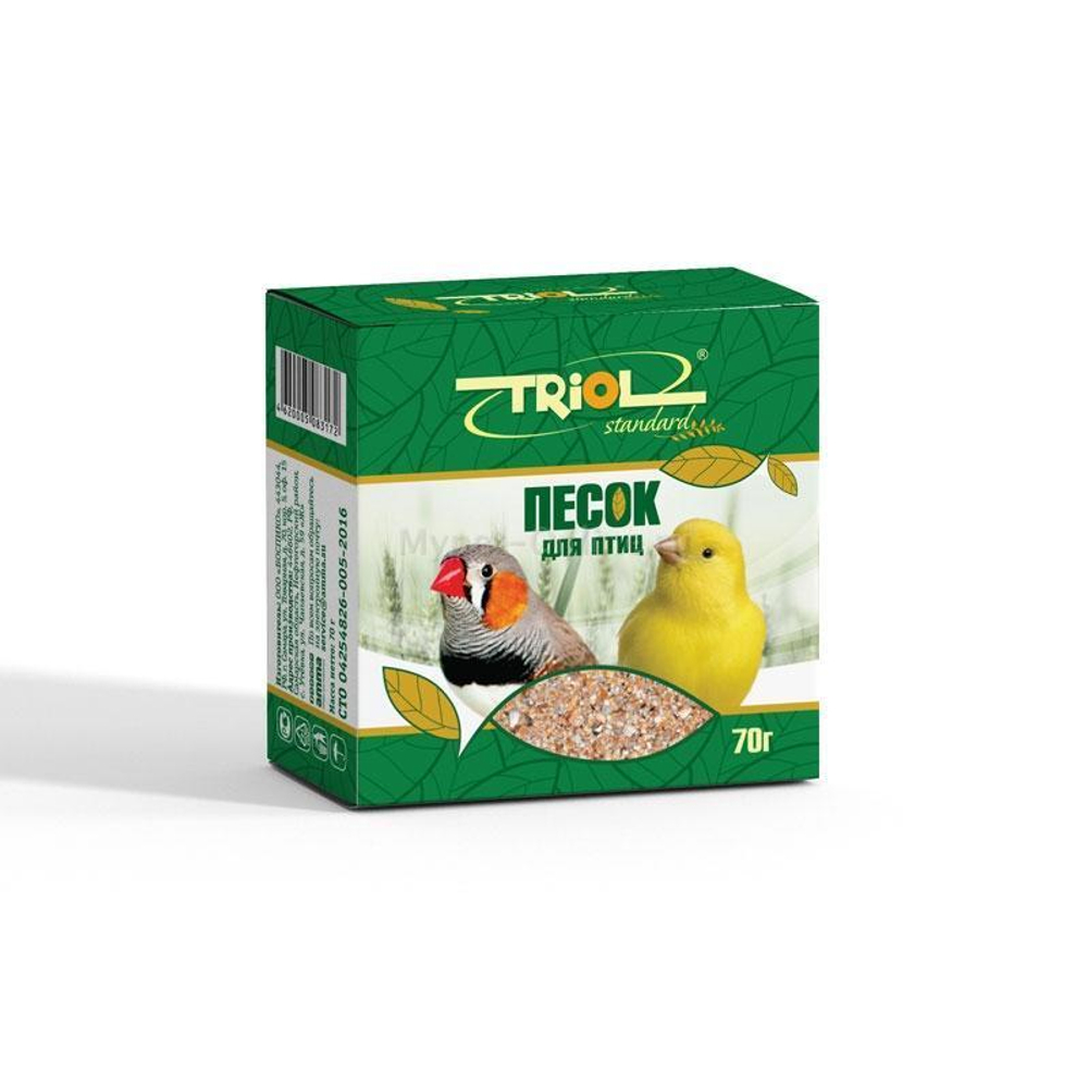 Песок-минеральная подкормка для птиц, 70г, Triol Standard