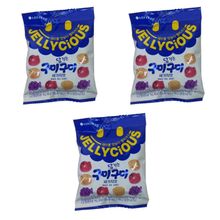 Мармелад Lotte Jellysious Ассорти вкусов 70 г, 3 шт