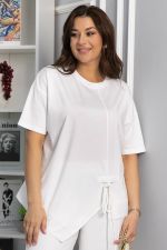 Блуза Флорис (белая) Б13942-1М LT Collection