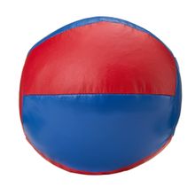 Медбол 3C147-K64, 5кг, иск.кожа, наполнитель резиновая крошка, диам. 21 см, маш сшивка, сине-красный