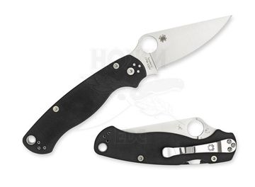 Складной нож для левшей Spyderco Paramilitary 2 81GPLE2 c клинком из стали CPM-S30V, рукоять G10