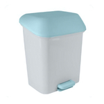 Контейнер для мусора с педалью Step 15 л небесный