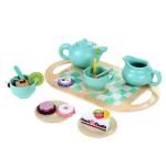 Набор деревянный чайная посуда и сладости, коробка C-41653