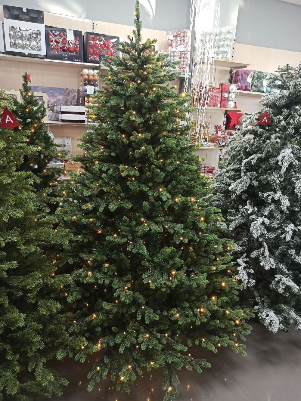 Елка с гирляндой 2в1 «Венецианская» (Литая+пвх) 180 см / 1,8 м