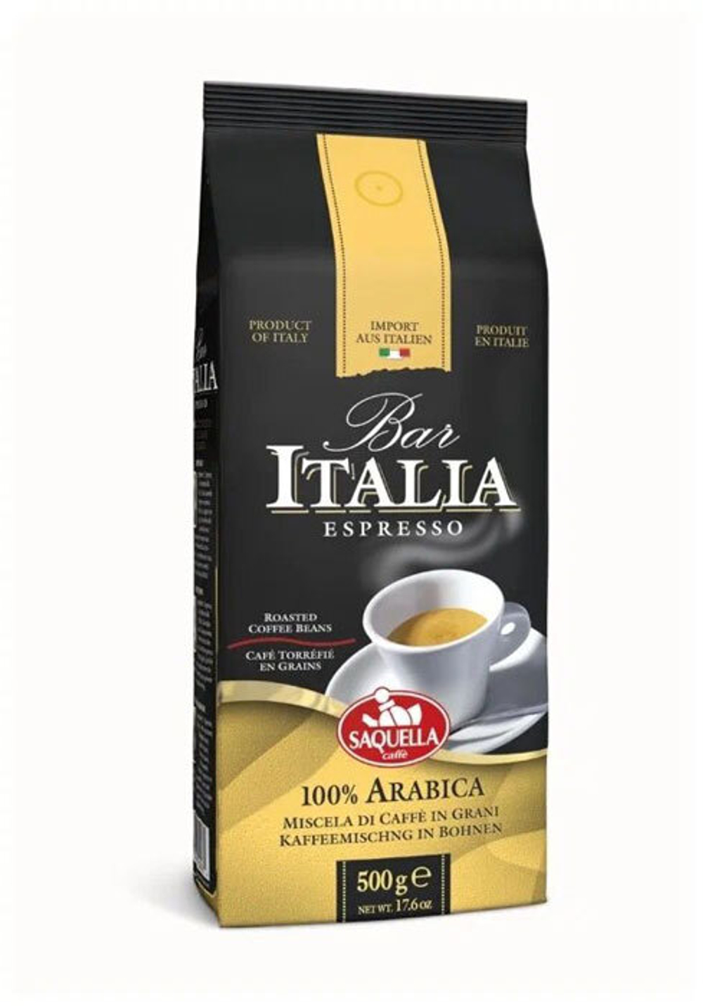 Saquella Зерно кофе Bar Italia 100 Arabica 500гр