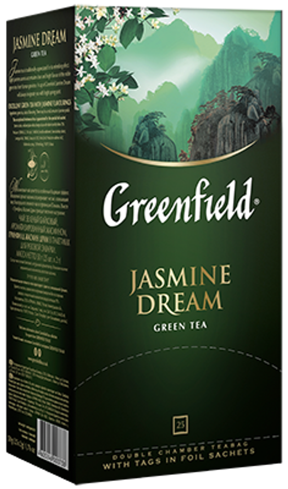 Чай зеленый Greenfield, Jasmine Dream, 25 пак