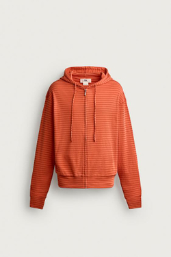 ZARA ХУДИ В ПОЛОСКУ, ОРАНЖЕВЫЙ