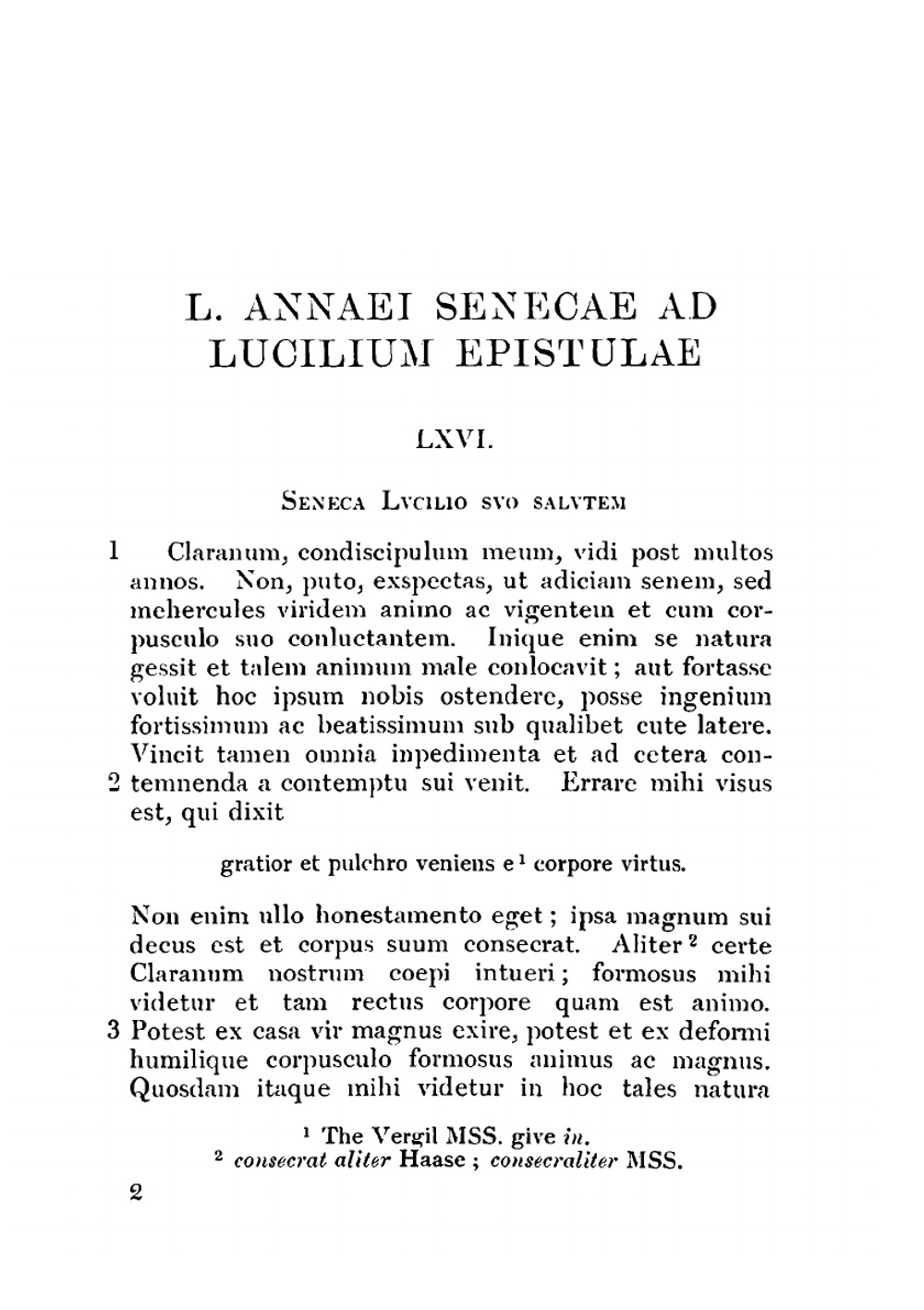 Ad Lucilium epistulae morales. Volume 2 | Seneca the Younger