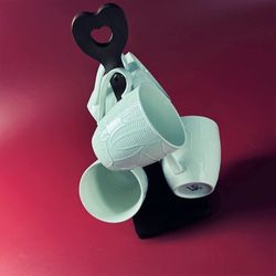 Lenardi 235-075 Набор из 4 кружек 360мл на подставке TROPICAL в под.уп.(х6)Фарфор