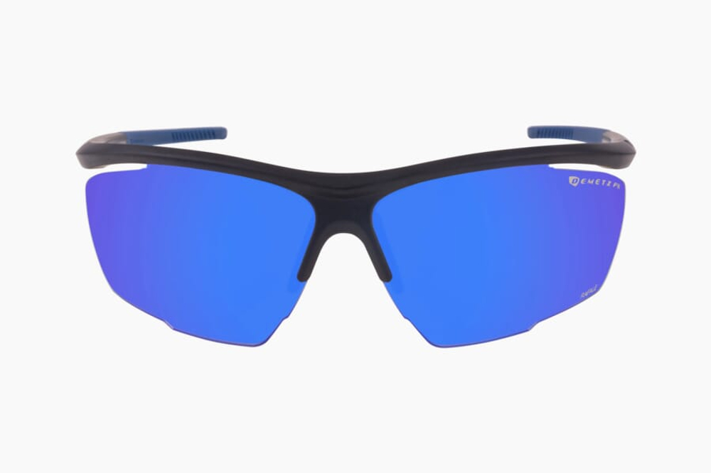 Спортивные очки с диоптриями Demetz Relief L / Matte Black / Matte Navy 67-13 Grey Yellow Photochromic Cat.3