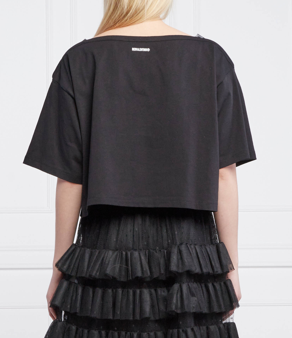 футболка Red Valentino - черный(XR3MG12Z6DT)