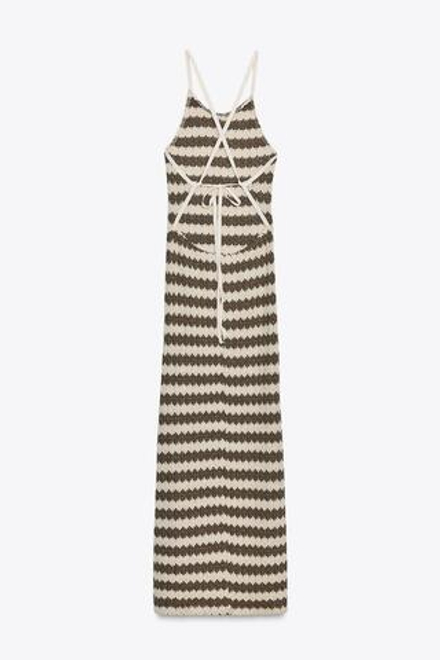 ZARA ПЛАТЬЕ МИДИ В ПОЛОСКУ, ПОЛОСКИ