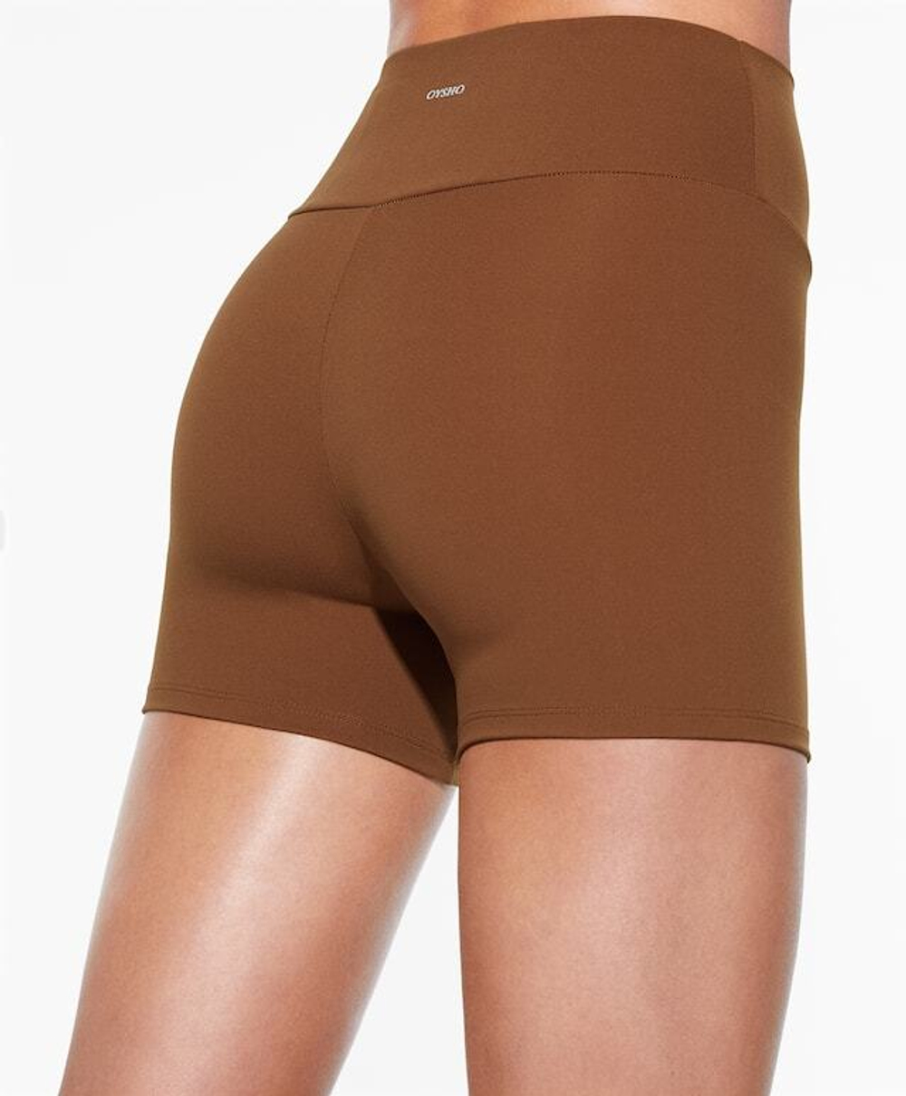 OYSHO Велосипедки Hot Pants Comfortlux с высокой посадкой длиной 10 см, коричневый