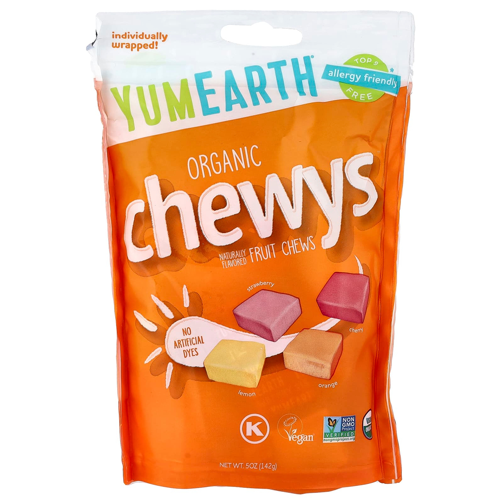 YumEarth, Organic Chewys™, фруктовые жевательные таблетки, 142 г (5 унций)
