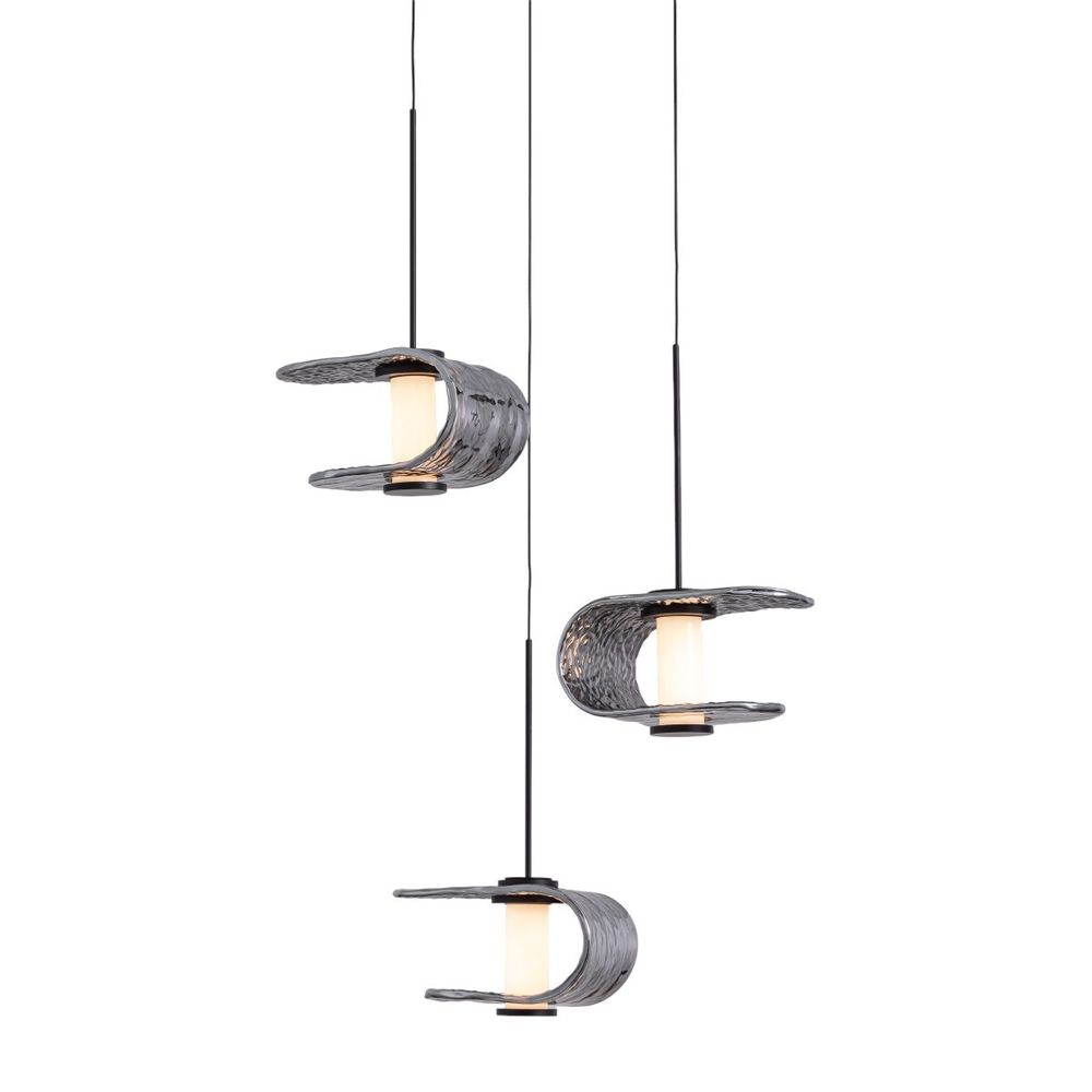 Подвесной светильник MD24020901-3A black/smoky