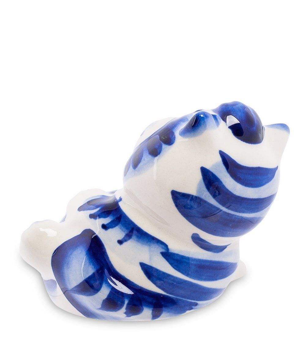 ГЛ- 351 Фигурка «Кот Дурилка» (Гжельский фарфор)